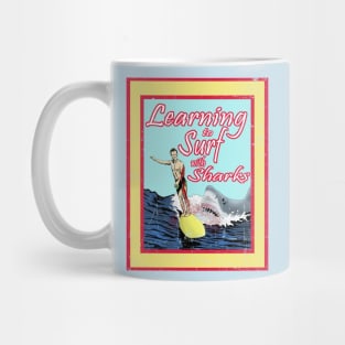 Learning to Surf with Sharks Mug